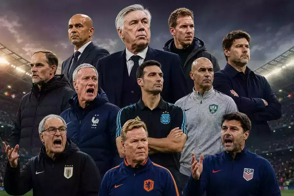 Ilustrasi pelatih tim Piala Dunia 2026 dengan gaji termahal. (Beritasatu/AI)