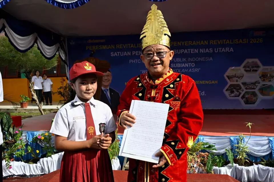 Surat Nasya dari Nias Utara untuk Presiden 
Sumber: Kemendikdasmen