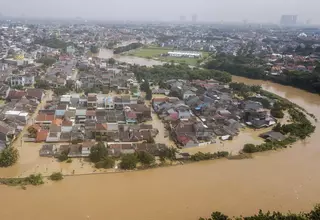 Floods Paralyze Bekasi City Near Jakarta