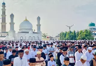 Thousands of Nagan Raya Residents in Aceh Celebrate Eid al-Fitr Today