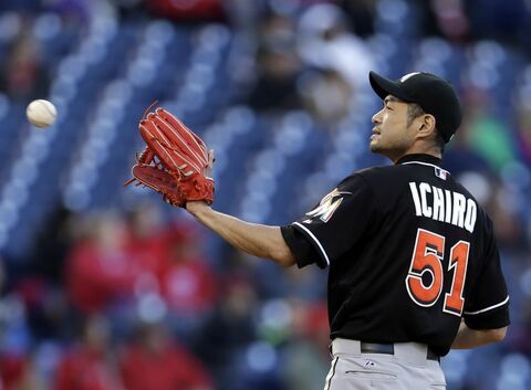 Ichiro pitches in season finale for Marlins, Sports