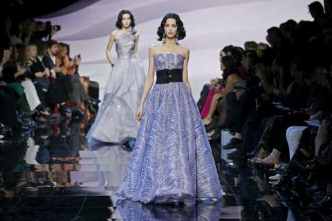 Armani Plays with Mauve for Haute Couture Line