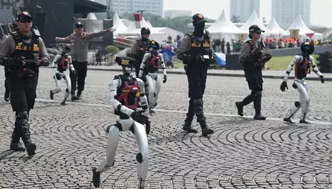 Indonesia Police Deploys Robots for Crime-Fighting and Rescue