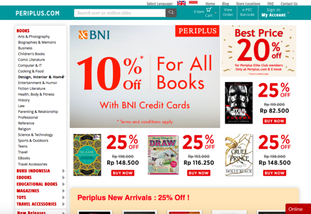 Five Best Online Stores To Shop For English Books From Indonesia