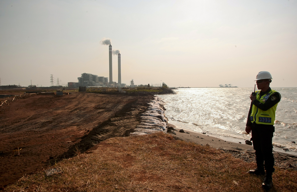 This file photo shows Tanjung Jati B Power Plant project, Java Power Plant 4 (PLTU Jawa 4) in Jepara. (JG Photo/Yudha Baskoro)