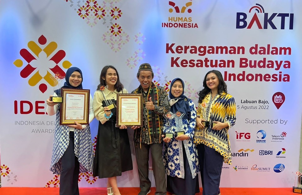 Danone Indonesia takes home seven wins and becomes the overall winner of IDEAS 2022, which takes place in Labuan Bajo, East Nusa Tenggara, on Aug. 3-5. (Photo Courtesy of Danone Indonesia)