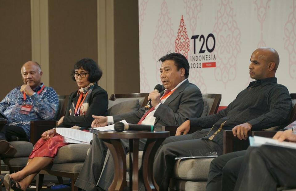 RAPP president director Sihol Aritonang joins as one of the speakers at the T20 Summit which is held on Sep. 5-6, 2022. (Photo Courtesy of RAPP)