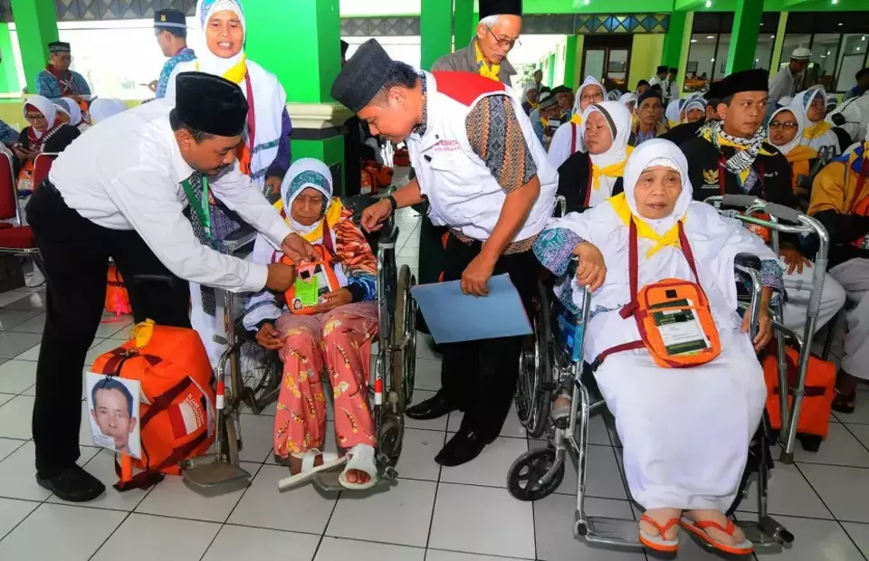 A photo illustration of hajj pilgrims from Indonesia. (Antara/Aloysius Jarot Nugroho)