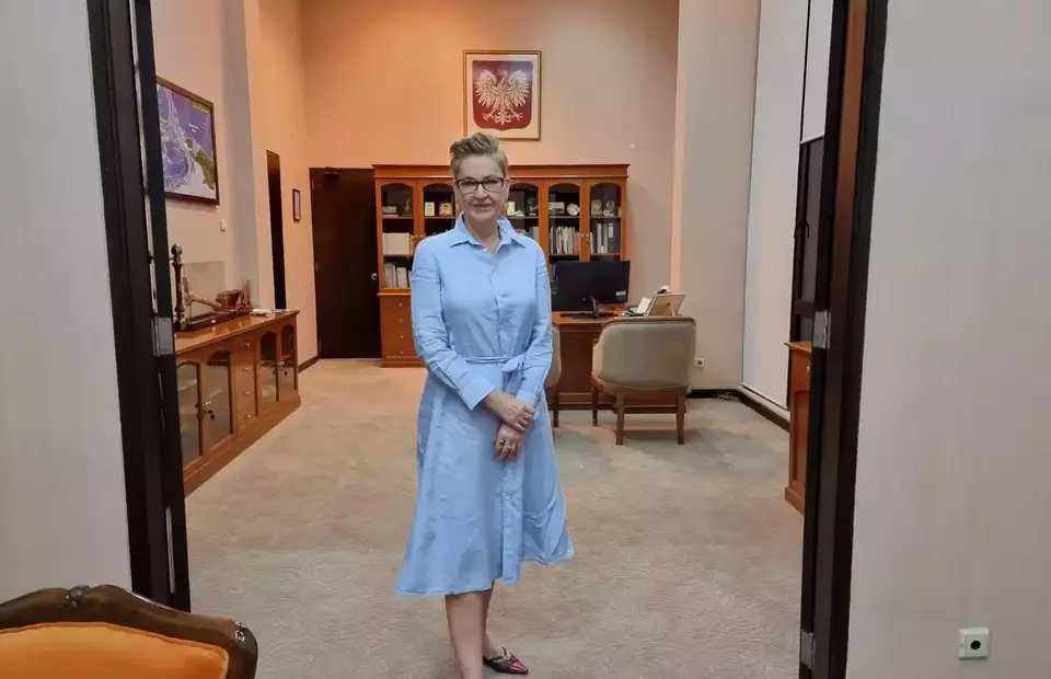 Polish Ambassador Beata Stoczynska to Indonesia poses for the Jakarta Globe at Polish Embassy in Jakarta on Jan. 27, 2023. (JG Photo /Oliver Dixon)