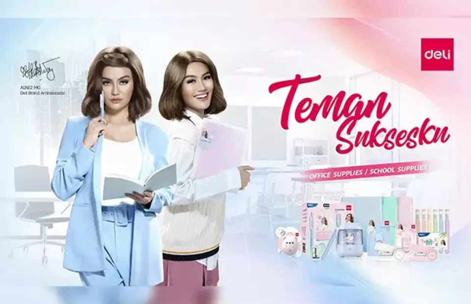 Deli Indonesia and Agnez Mo launches new office and school supplies campaign #TemanSuksesku. (Photo Courtesy of Deli Indonesia)