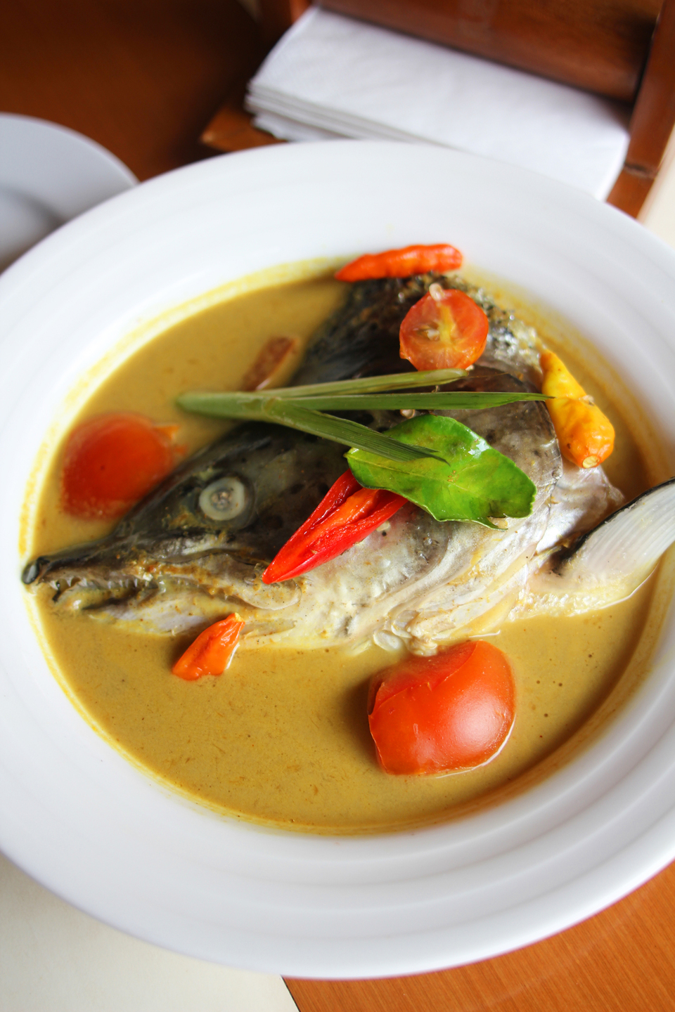 Salmon Head Curry at The Oriental Cafe, RedTop Hotel Jakarta