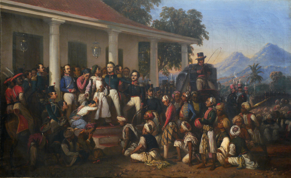 'The Arrest of Pangeran Diponegoro' (1857) by Raden Saleh. (Photo courtesy of Goethe-Institut)