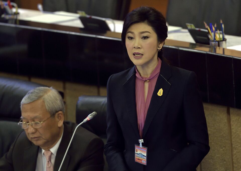 Thailand's parliament will vote in an impeachment hearing against ousted Prime Minister Yingluck Shinawatra on Friday. (AFP Photo/Pornchai Kittiwongsakul)