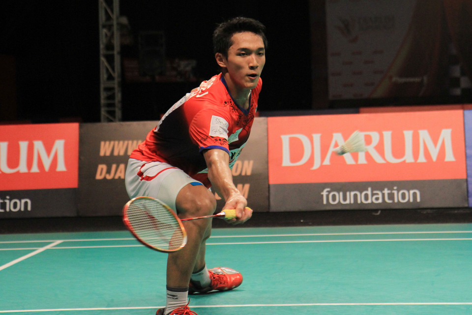Jonatan Christie, a badminton youngster, has the highest ranking among Indonesian young shuttlers, at 82nd place. Photo courtesy of PBSI
