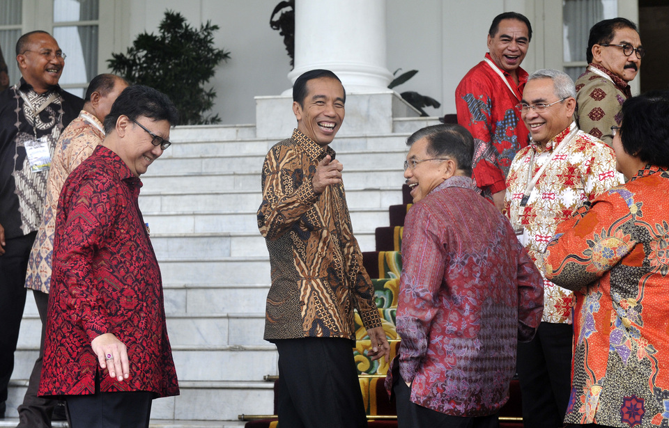 Will they or won't they? Vice President Kalla says a reshuffle is imminent, but President Joko refuses to confirm. (Antara Photo/Andika Wahyu)