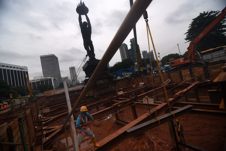 Jakarta is among the last Southeast Asian metropolises to build a mass transportation system. (Antara Foto/Zabur Karuru)