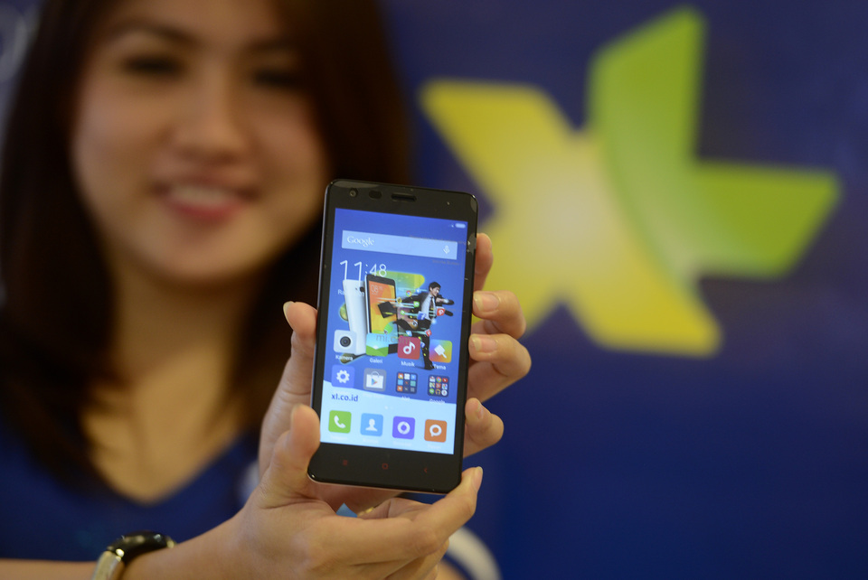 XL Axiata, the country’s second-biggest mobile carrier, with 46 million subscribers, has 1.2 million 4G LTE users to date. (Antara Photo/Prasetyo Utomo)