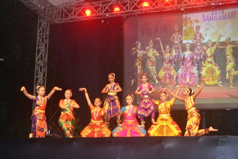 A Tamil dance performance. 