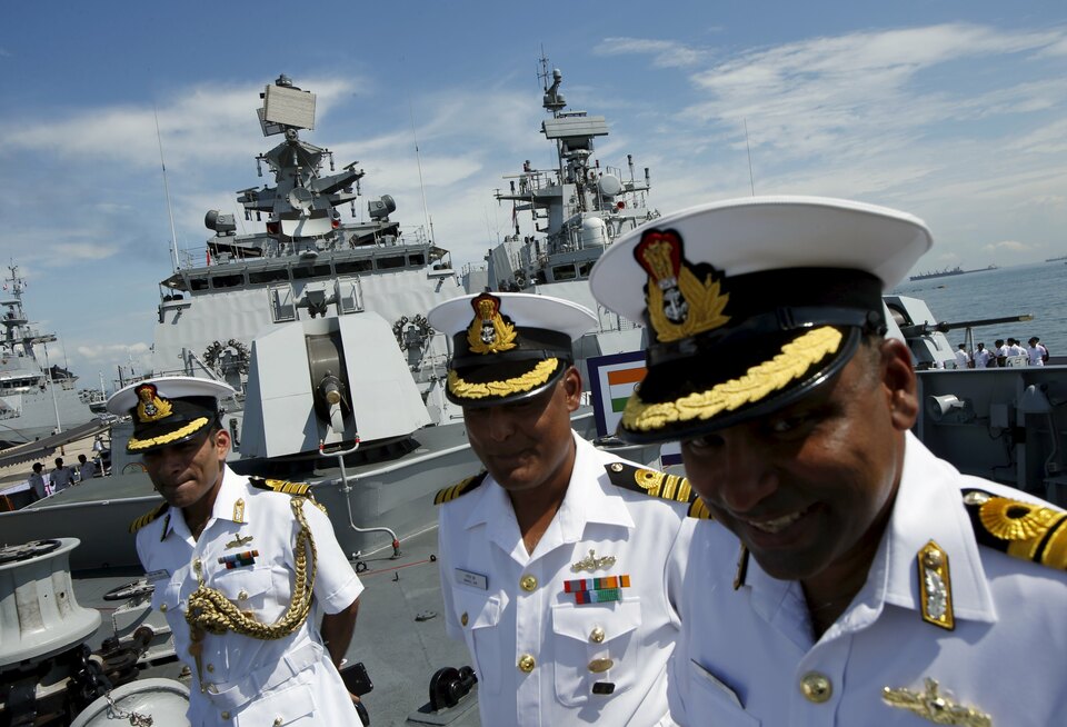 India has rejected an Australian request to take part in joint naval exercises with the United States and Japan for fear of antagonizing China, which has warned against expanding the drills, navy officials and diplomats said.  (Reuters Photo/Edgar Su)