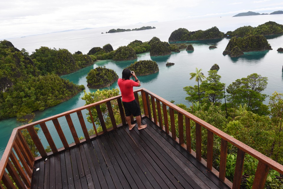Raja Ampat in Papua is one of Indonesia's leading tourist destinations. (Antara Photo/Akbar Nugroho Gumay)