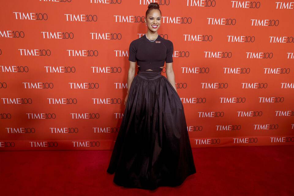 Dancer Misty Copeland at the TIME 100 Gala in New York. (Reuters Photo/Brendan McDermid)