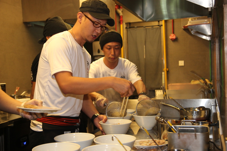 Japanese ramen chain Ippudo's Indonesian outlet is the company's first to serve up a noodle dish made with chicken rather than pork broth, catering to the city's Muslim-majority population. (JG Photo/Christabelle Palar)