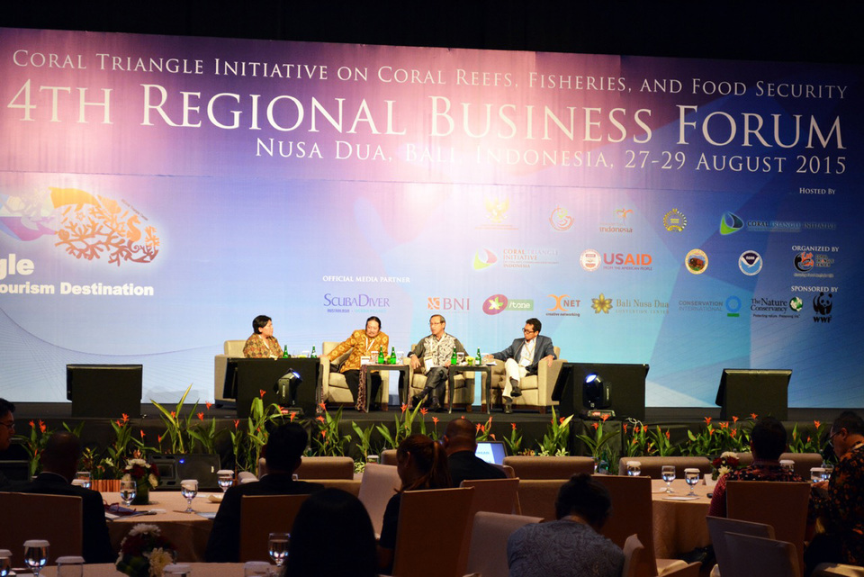 Member states of the Coral Triangle Center recognized the environmental efforts of six entrepreneurs at a forum in Bali last week. (Photo courtesy of Coral Triangle Center)