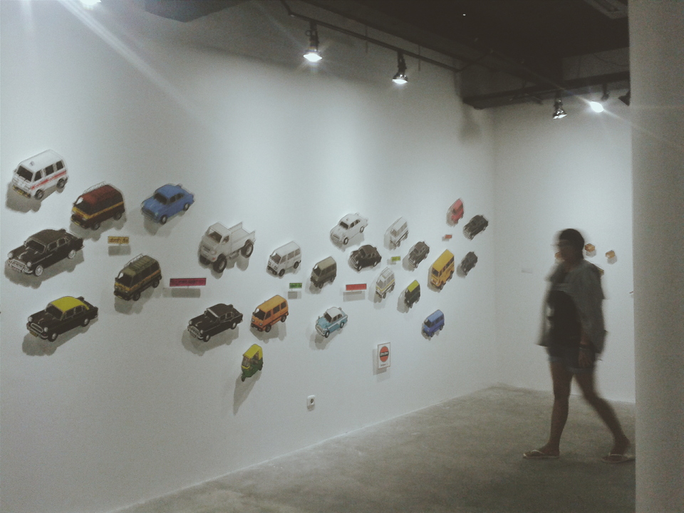 Oomleo's pixel artworks are currently on display at the Ruci Art Space in Senopati, Jakarta.  (JG Photo/Nico Novito)