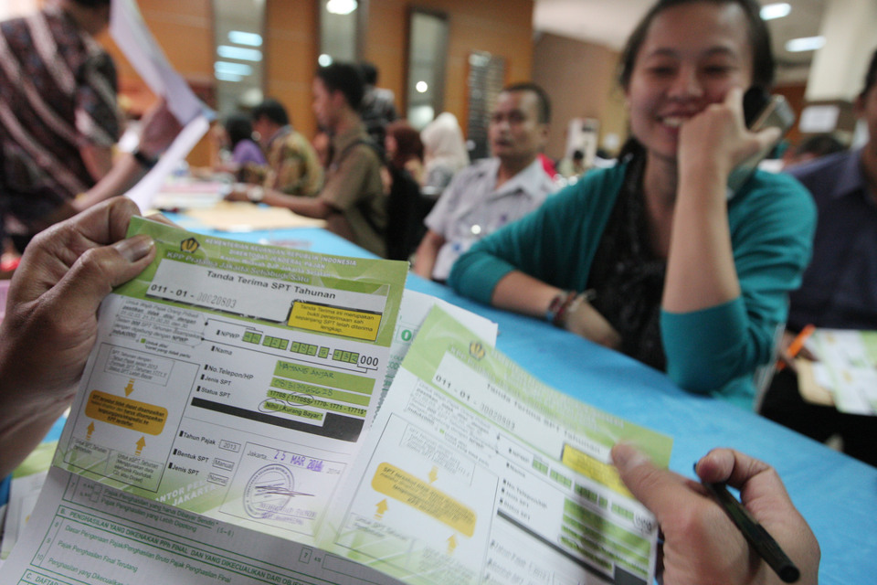 Indonesia's tax office has so far collected 82 percent of its tax revenue target for 2015. (JG Photo/Safir Makki)
