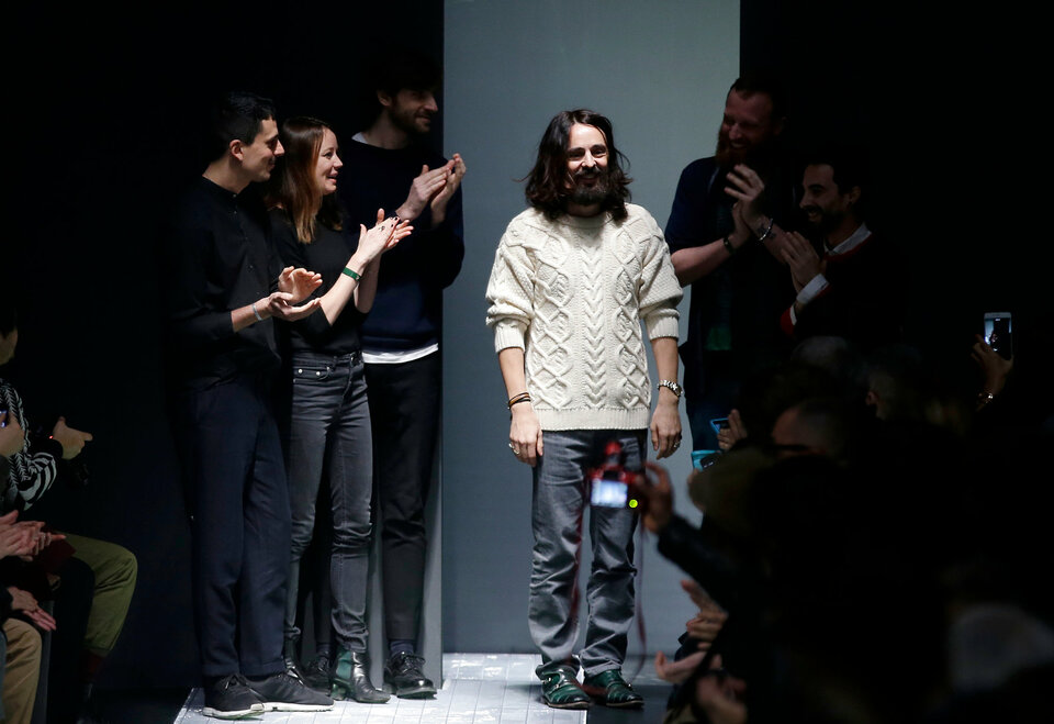 Gucci's Alessandro Michele will receive the International Designer of the Year prize at the 2015 British Fashion Awards. (Photo courtesy of Antonio Calanni/AP)