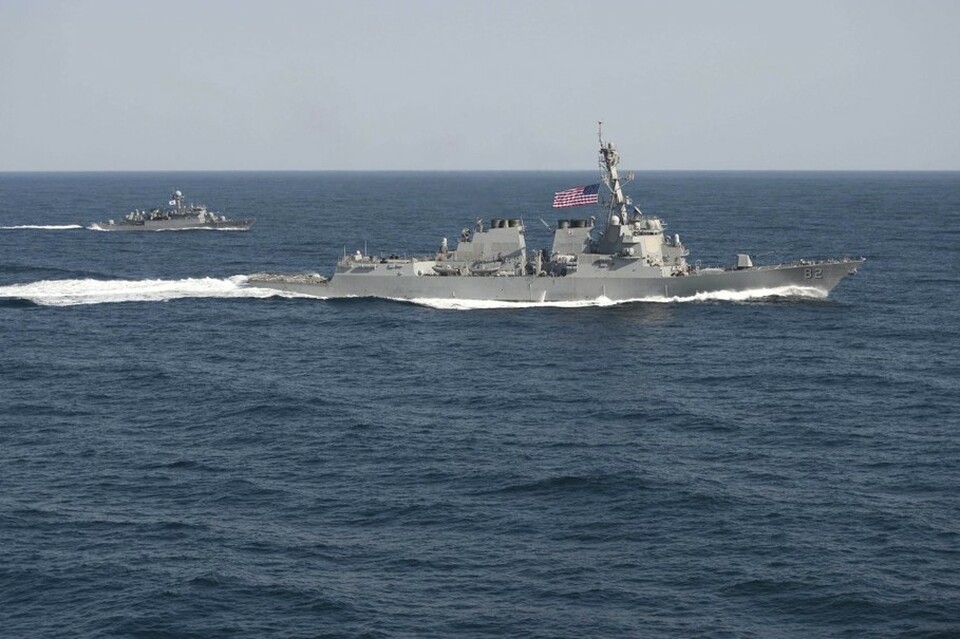 China told the United States on Tuesday that it should play a constructive role in safeguarding peace in the disputed South China Sea. (Reuters Photo/US Navy)