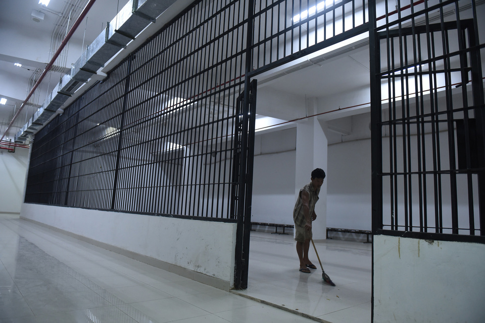 The office of Indonesia's ombudsman has unearthed evidence of rights violations in the execution of a Nigerian drug convict last year, an official said on Friday (28/07). (Antara Photo/Hafidz Mubarak A.)