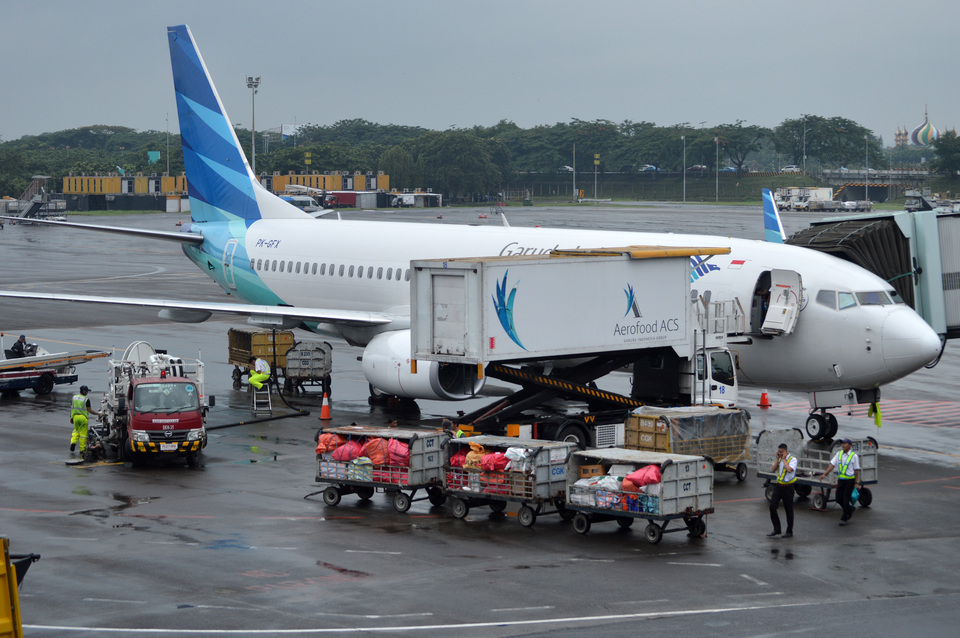 Garuda Indonesia posted a $122.42 million profit in the third quarter, compared with a $114.08 million loss in the same period last year, the company said on Thursday. (B1 Photo/Danung Arifin)