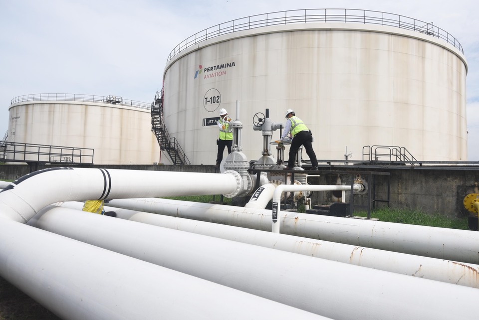 Pertamina said the acquisition of the 24.5 percent stake from Maurel et Prom (M&P) chairman and chief executive, Jean-Francois Henin would fit well with plans to bolster its upstream business globally.(Antara Photo/Akbar Nugroho)