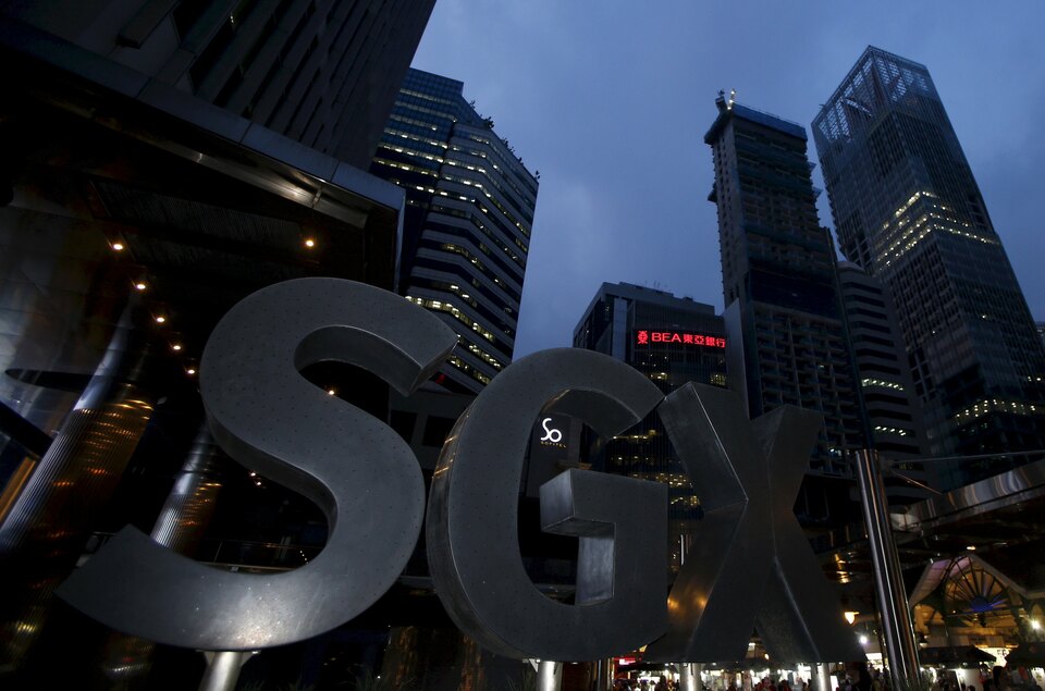 Singapore Exchange (SGX) reported a 21 percent rise in Jan-March net profit, boosted by a strong performance in its derivatives and securities segment, which boosted profit to the highest in 10 years. (Reuters Photo/Edgar Su)