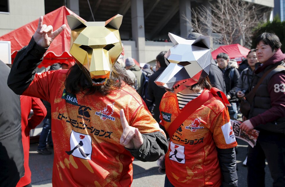 Japan's Sunwolves are still seeking a first Super Rugby win but head coach Mark Hammett said their performances had exceeded expectations as the country looks ahead to hosting the Rugby World Cup in 2019. (Reuters Photo/Toru Hanai)