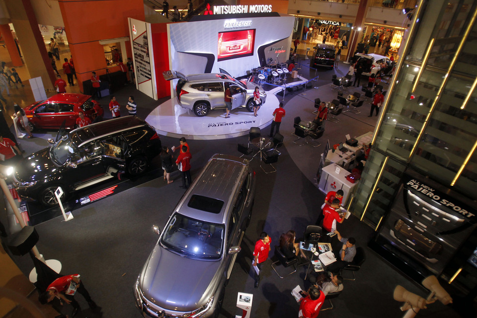The All New Pajero Sport at a car show in Kelapa Gading earlier this month. (Antara Photo)