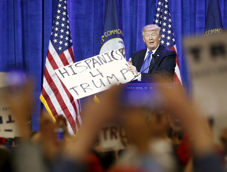 Republican presidential candidate Donald Trump, who scored a major victory in a series of Super Tuesday nominating contests, has been criticized by some in his party for being vague on policy specifics and heavy on rhetoric. (Reuters Photo/Chris Bergin)