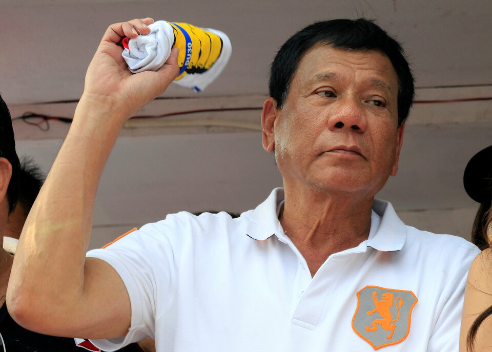 Philippine President-elect Rodrigo Duterte. (Reuters Photo/Romeo Ranoco)