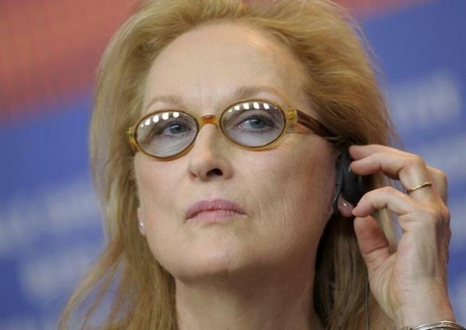 Actress Meryl Streep  in Berlin, Feb. 11, 2016. (Reuters Photo/Stefanie Loos)