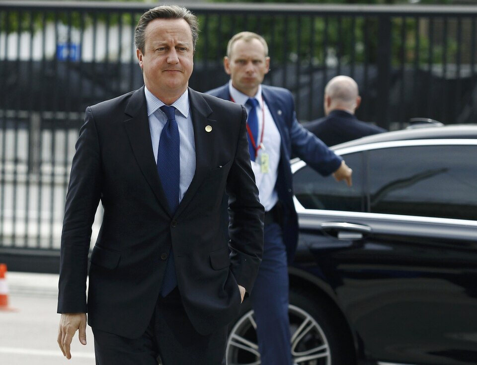 British Prime Minister David Cameron arrives at the PGE National Stadium, the venue of the NATO Summit, in Warsaw, Poland July 8, 2016. (Reuters Photo/Jerzy Dudek)