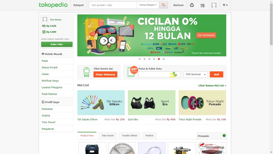 Tokopedia, one of Indonesia's largest e-commerce platforms, secured on Thursday (17/08) a $1.1 billion injection from a consortium of investors led by China's e-commerce giant Alibaba. (JG Screengrab)