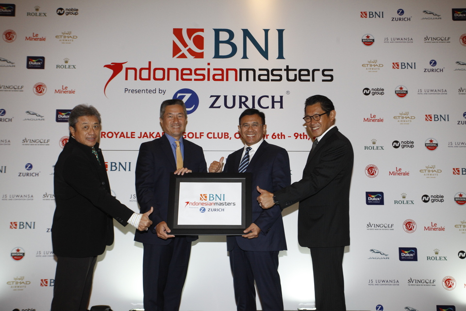 State-owned bank, Bank Negara Indonesia (BNI), will be the main sponsor of the golf tournament BNI Indonesian Masters presented by Zurich which will be held at Royale Jakarta Golf Club, Jakarta, from Oct. 6 to 9. (Photo courtesy of Image Dynamics PR)