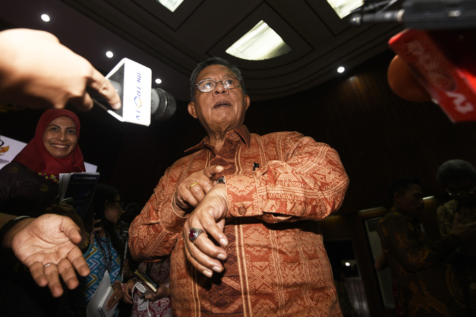 Chief Economic Minister Darmin Nasution. (Antara Photo/Sigid Kurniawan)