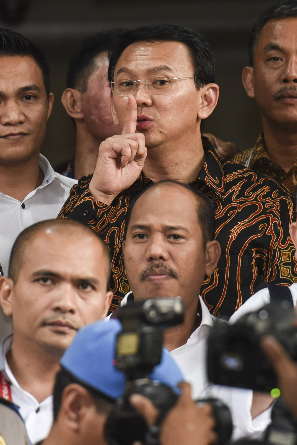 Jakarta Governor Basuki "Ahok" Tjahaja Purnama has played down a boycott threat from several city councilors over his return to the office. (Antara Photo/Hafidz Mubarak A.)