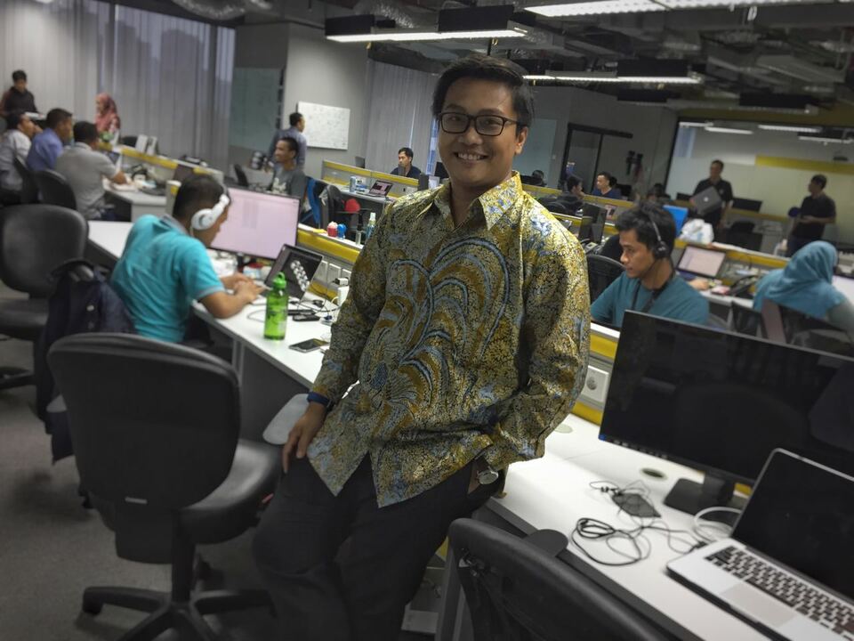 Aidil Zulkifli, Digital Alpha Indonesia CEO, the company behind fintech Uangteman after an interview with Jakarta Globe on Wednesday (14/12). (JG Photo / Tabita Diela)
