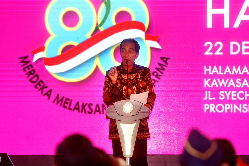 President Joko "Jokowi" Widodo said during the Mother