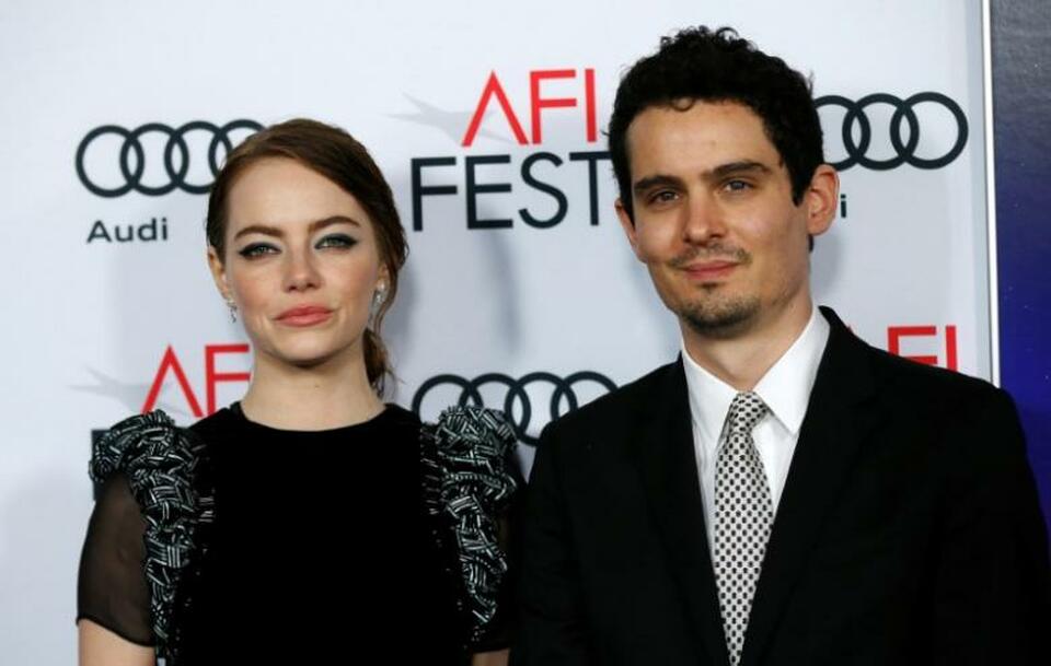 Director Damien Chazelle and cast member Emma Stone pose at the premiere of "La La Land" during AFI FEST in Hollywood, California US, November 15, 2016. (Reuters Photo/Mario Anzuoni)