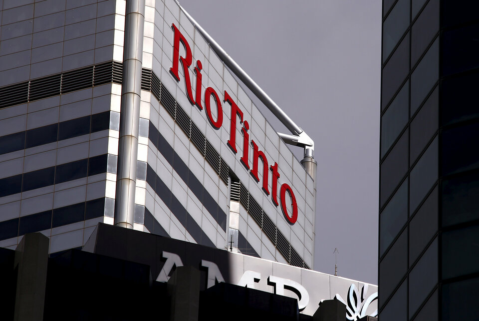 Rio Tinto's office in Perth, Western Australia on Nov. 19, 2015.   (Reuters Photo/David Gray)
