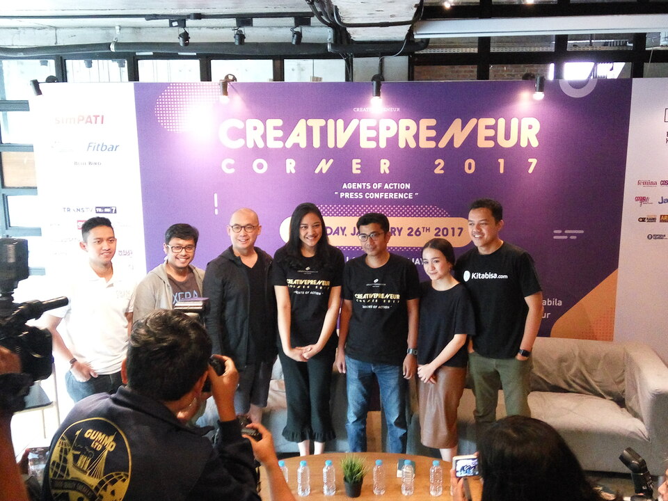 Creativepreneur Corner goes digital this year with a 'Science Lab' concept. (JG Photo/Dhania Putri Sarahtika)